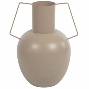 Světle hnědá kovová váza Kave Home