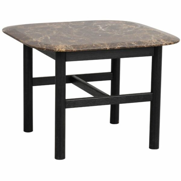 Hnědý mramorový konferenční stolek ROWICO HAMMOND 62 x
