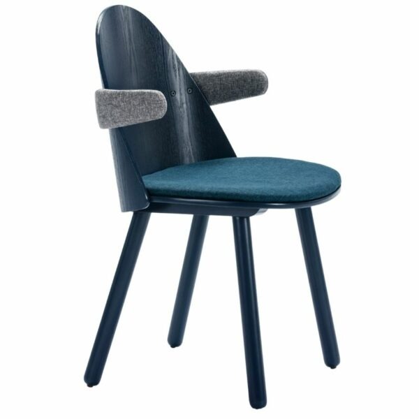 Modrá jasanová jídelní židle Teulat