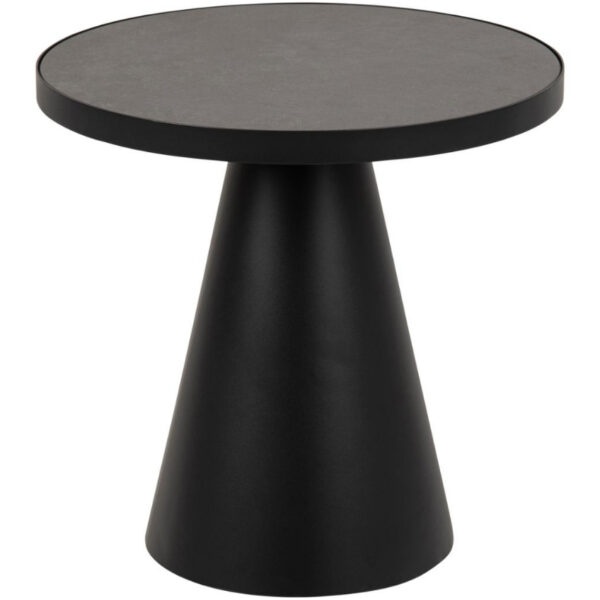 Scandi Černý keramický odkládací stolek