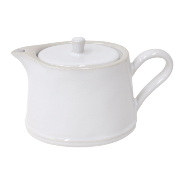 Bílá kameninová konvice na čaj COSTA