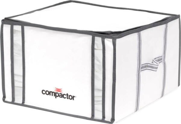 Bíly úložný box s vakuovým obalem Compactor