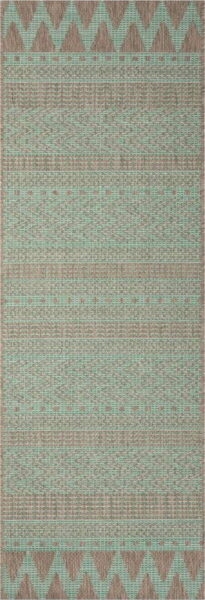 Zeleno-béžový venkovní koberec NORTHRUGS Sidon