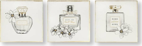 Sada 3 obrazů Graham & Brown Pretty Perfume
