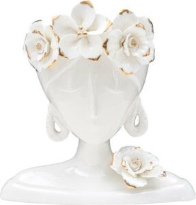 Bílá porcelánová váza Mauro Ferretti