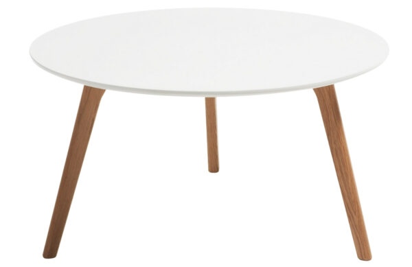 Bílý lakovaný konferenční stolek Kave Home
