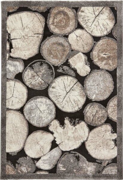 Šedý koberec 170x120 cm Woodland