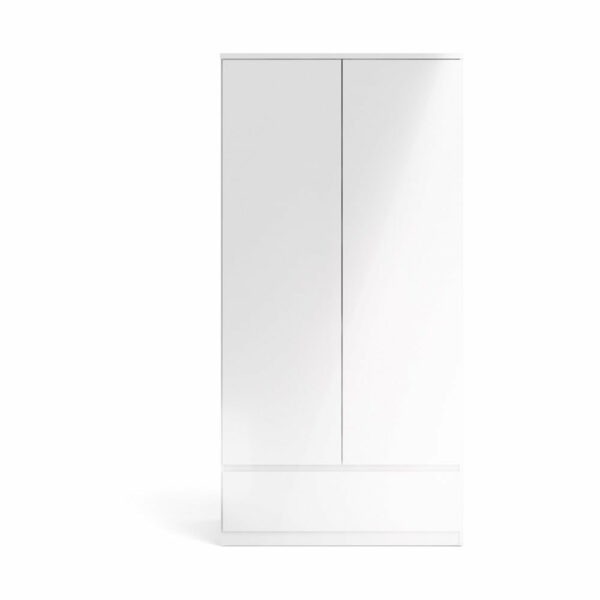 Bílá šatní skříň 99x201 cm