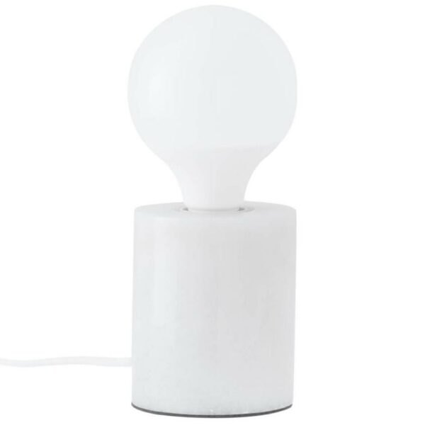 Bílá mramorová stolní lampa Somcasa