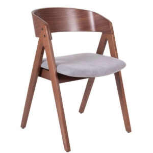 Ořechová dřevěná jídelní židle Somcasa Rina