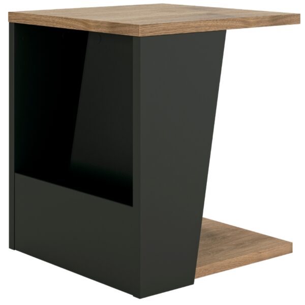 Černý ořechový odkládací stolek TEMAHOME Albi 40 x