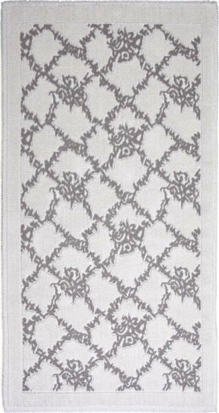 Šedobéžový bavlněný koberec Vitaus