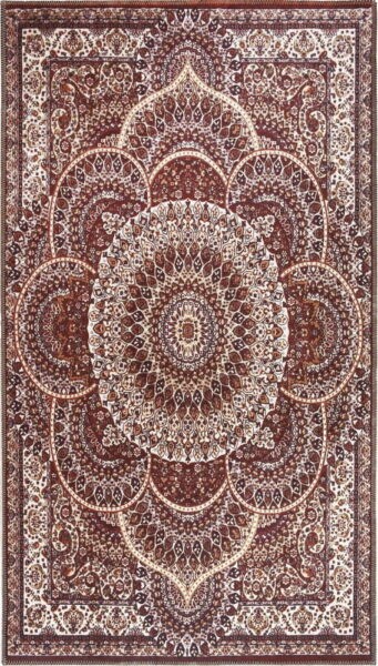 Červený pratelný koberec 150x80 cm