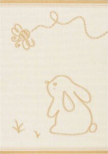Žluto-béžový antialergenní dětský koberec 230x160 cm Rabbit