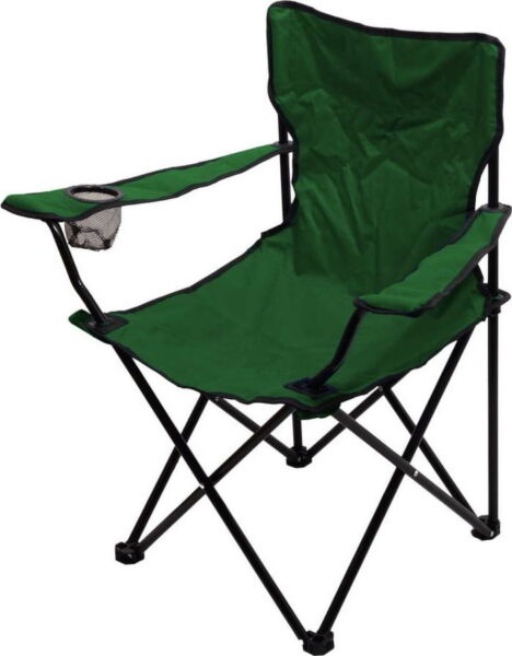 Zelená skládací kempingová židle