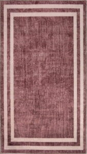 Červený pratelný koberec 230x160 cm