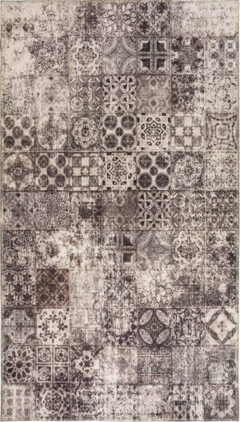 Béžový pratelný koberec 80x50 cm