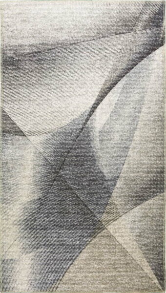 Světle šedý pratelný koberec 230x160