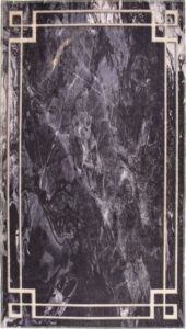 Tmavě šedý pratelný koberec 230x160
