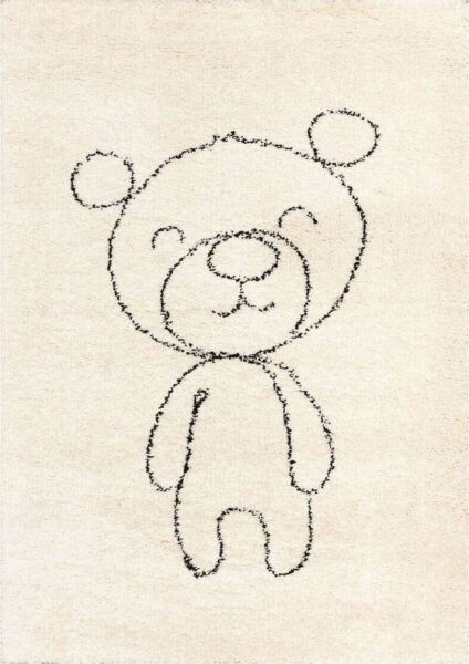 Béžový antialergenní dětský koberec 170x120 cm Teddy