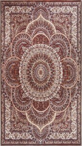 Červený pratelný koberec 180x120 cm