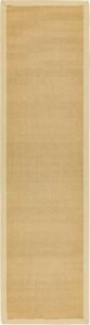 Béžový koberec běhoun 240x68 cm Sisal