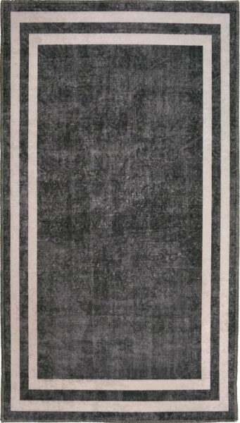 Šedo-krémový pratelný koberec 180x120 cm -