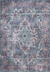 Modro-šedý pratelný koberec 230x160 cm FOLD