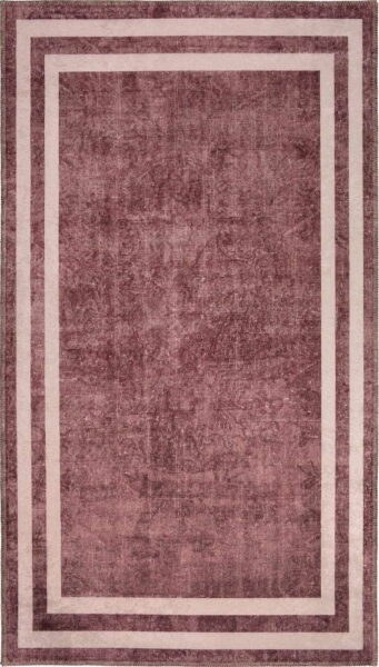 Červený pratelný koberec 180x120 cm