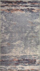 Šedý pratelný koberec 180x120 cm