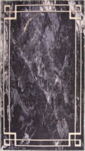 Tmavě šedý pratelný koberec 80x50