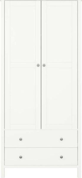 Bílá šatní skříň 89x195 cm