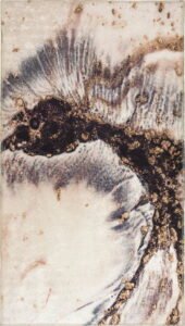 Krémovo-hnědý pratelný koberec 80x50 cm