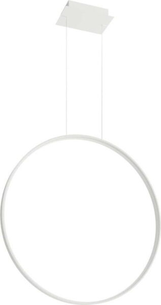 Bílé LED závěsné svítidlo 78x16 cm