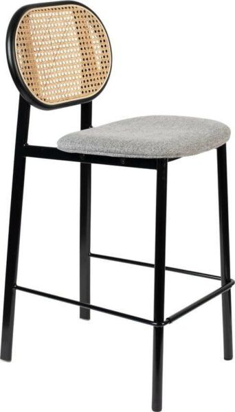 Černá/světle šedá barová židle 94 cm