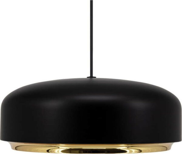 Černé LED závěsné svítidlo s kovovým stínidlem ø