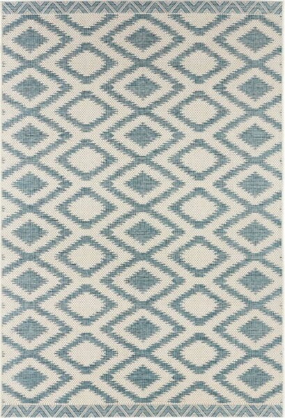 Modro-krémový venkovní koberec NORTHRUGS