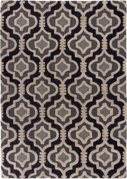 Šedý vlněný koberec 290x200 cm Moorish