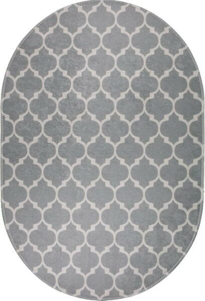 Světle šedý pratelný koberec 160x230