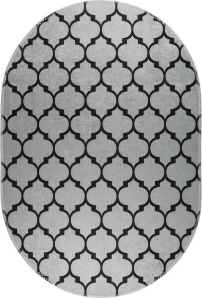 Tmavě šedý pratelný koberec 60x100