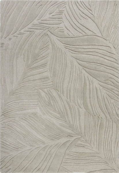 Světle šedý vlněný koberec 200x290 cm Lino