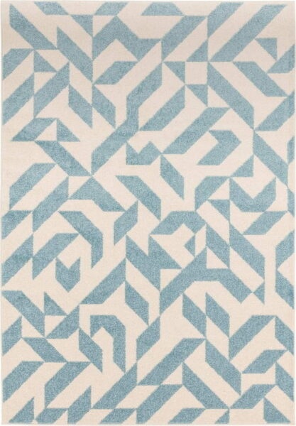 Modro-šedý koberec 170x120 cm Muse