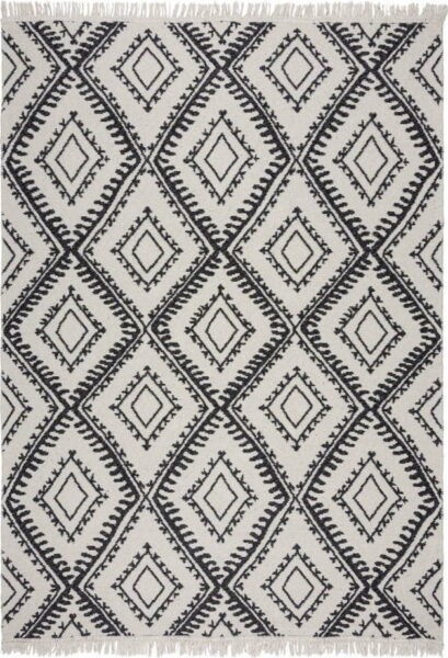 Černobílý koberec 80x150 cm Alix