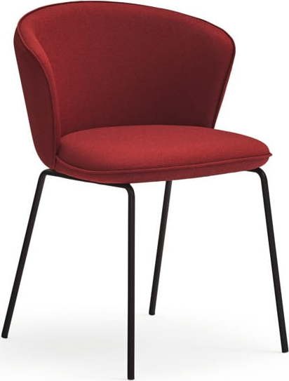 Červené jídelní židle v sadě 2