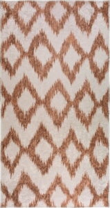 Bílo-oranžový pratelný koberec 160x230 cm