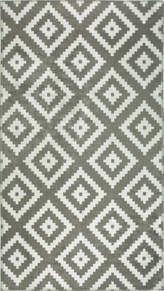 Světle hnědo-krémový pratelný koberec 80x50