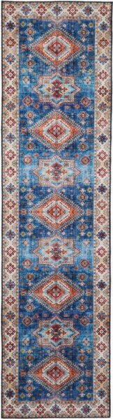 Modrý koberec běhoun 225x60 cm Topaz