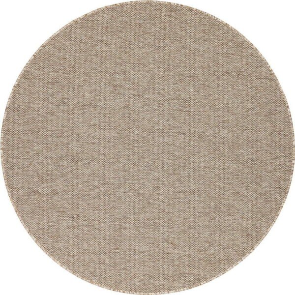 Béžový kulatý venkovní koberec ø 160