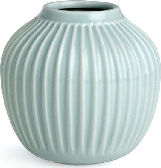 Mentolově modrá kameninová váza Kähler Design