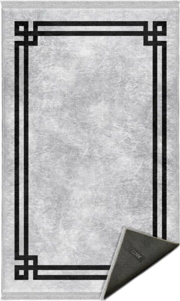 Černo-šedý koberec 120x180 cm –